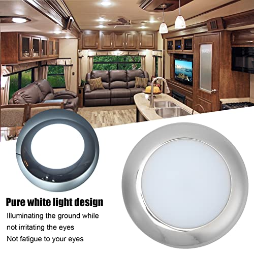 Leapiture Interior Led Dome Light 152Mm/6.0In 12V Led Dome Light Ultra Slim Ip66 Waterproof Surface Mount Suitable For Marine Yacht Rv Motorhome #TOP2