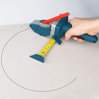 Multifunction Plasterboard Cutter - Precise Round/Straight Scriber/Cutting Tool with Tape Measure Meter, for Drywall/Plaster-board/Woodworking