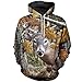 Produktbild 3D gedrucktes Hirsch Camo Tier Sweatshirt Hoodie Harajuku Herbst Streetwear Hoodies Unisex Casual Jacke Trainingsanzüge, Hoodies, L