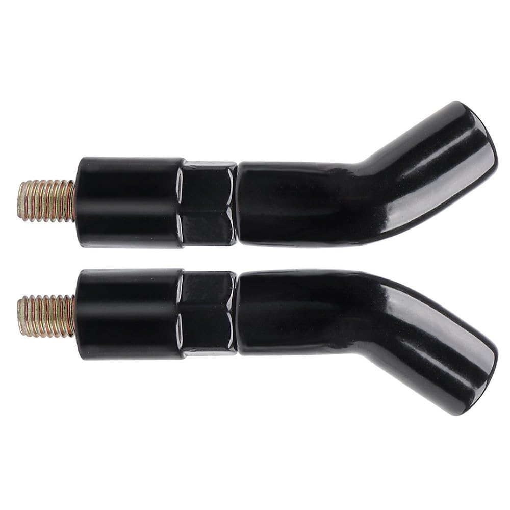 KACEPAR Mirror Stem Extenders, Metal Black Mirror Stem Extenders, Compatible with Harley Sportster X883 1200 Iron 883
