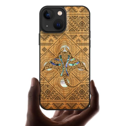 Carveit MagSafe (}OZ[t) Ή iPhone 13 Mini ؐ P[X, ŃCC/ۛ, VR+YȊL/VRLۊ+TPU, Phone 13 Mini P[X C ACtH13~j P[X ؐ [U[