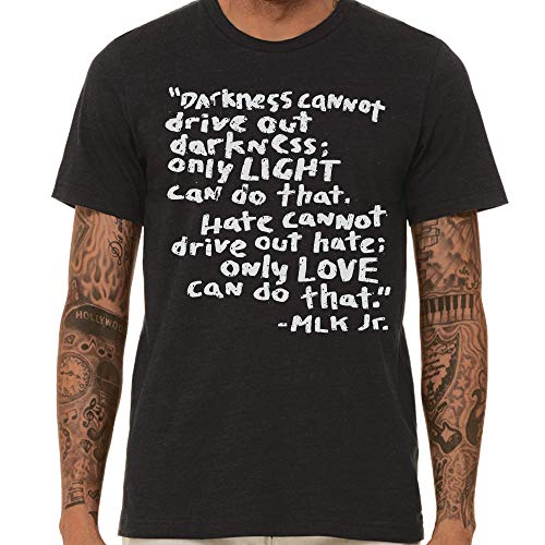 SCOBAR MLK Quote T-Shirt (Vintage Black Large)