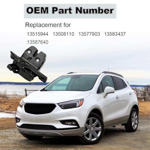 Image of Rear Door Liftgate Tailgate Trunk Lock Latch Actuator with Buick Encore Cadillac Escalade ESV GMC Yukon XL Chevrolet Sonic Trax Tahoe Suburban 3500 HD Bolt EV Replacement for 13515944 13508110