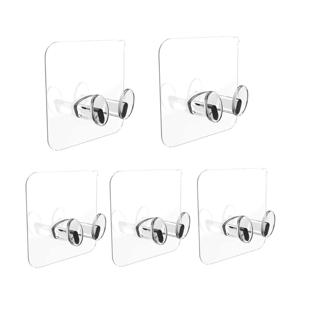 YTM Plug Hook Plug Sticker Hook Multifunctional Power Plugs Socket Holder Wall Mounted Transparent Wall Storage Hanger for Keys, Kitchen Items (Pack of 5pcs) (B0D37X8LXR) Amazon Price History, Amazon Price Tracker