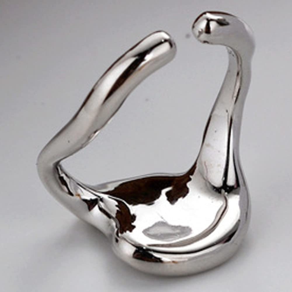 HGJH Anello in Argento Sterling 925,Anelli Regolabili per Donna Grosso Argento Sterling 925 Lucido Minimalista Anelli di Eternità FEDI Nuziali Anelli di Promessa per Ragazze Signore