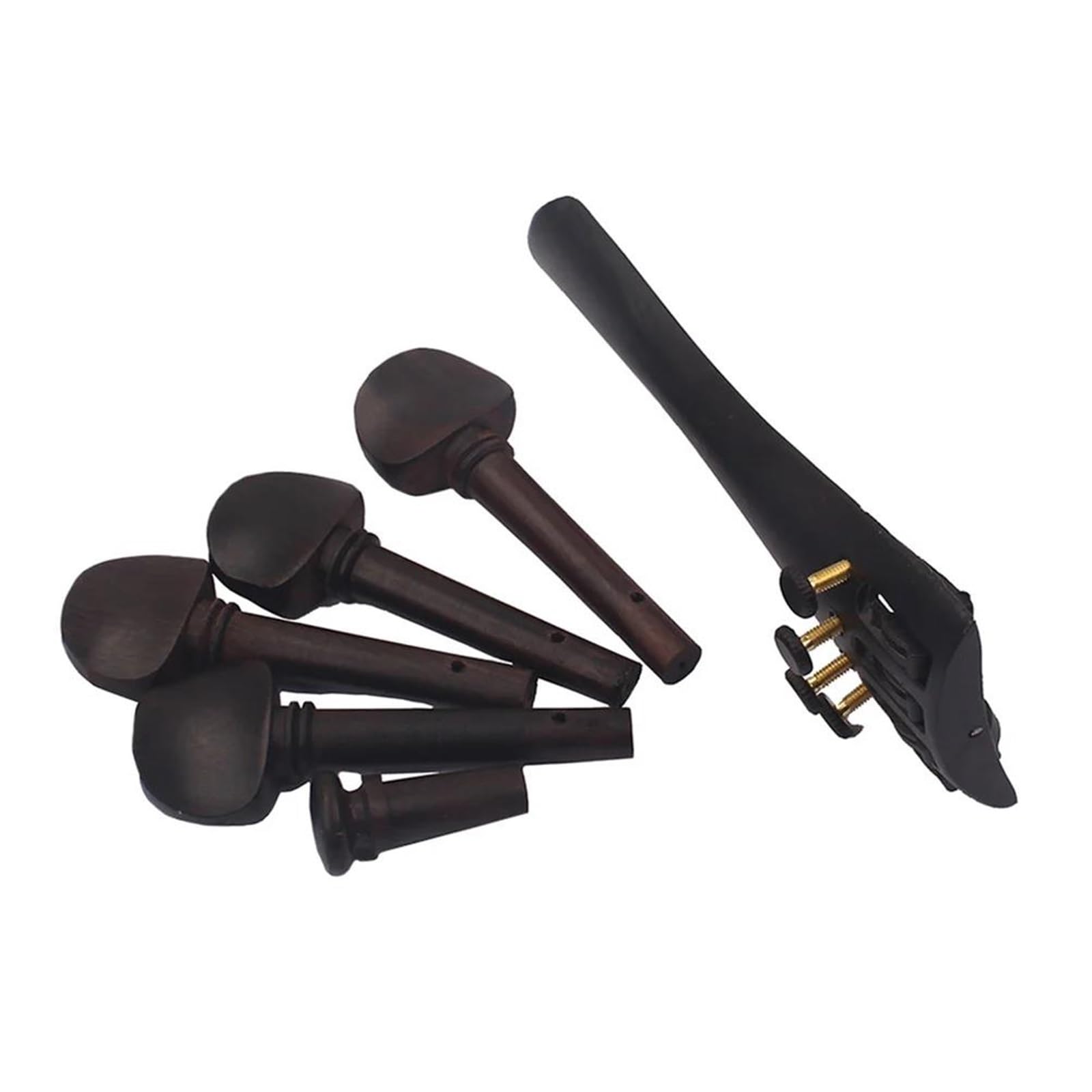 Kit Accessori Violino Set Di 4 Cordiere Per Violino In Lega Di Alluminio Con Accordatori Fini Integrati Piroli In Ebano E Altro Ancora