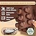 HKNMTT Chocolate Molds Silicone for Hard Candy Butter, 4 Pcs Small Bite Size Heart Star Sqaure Shapes Truffle Caramel Mould, Homemade Wax Melts Food Grade Baking Set Oven Safe Kit