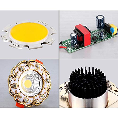 Plafonnier LED encastré downlight rétro pour spot de plafond