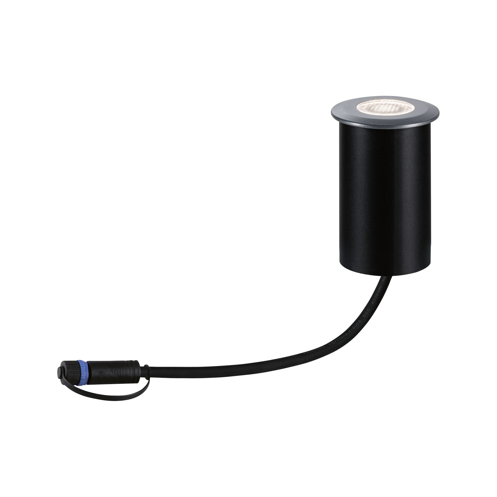 Paulmann 94369 Plug & Shine - Lampada da esterno a LED, IP67, 3000 K, 11 W, colore grigio, dimmerabile, sistema di illuminazione da giardino in allumi