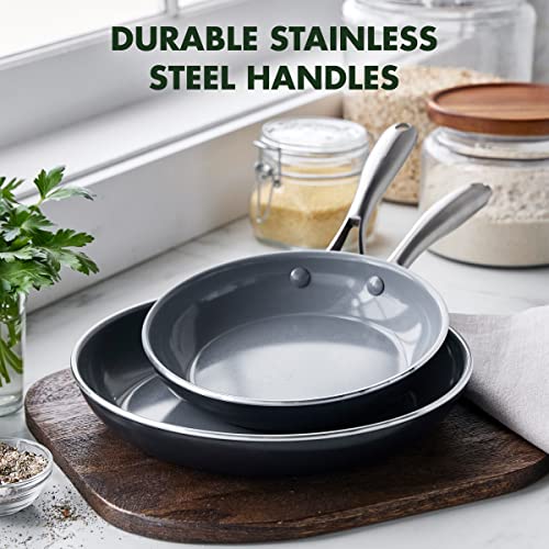 Greenpan CC005225-001 Swift Healthy Ceramic Nonstick, 8 Inch And 10 Inch Frying Pan Skillet Set thumb #6