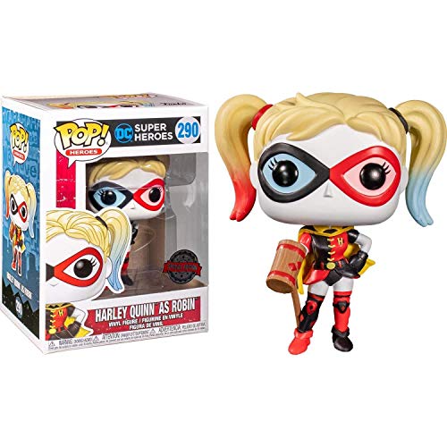 Funko Dc Comics Pop! Heroes Harley Quinn As Robin Vinyl Figure 2019 L.a. Comic Con Exclusive #290