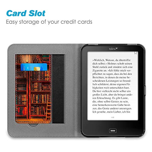 Fintie Hoes voor Tolino Vision 4 HD / Vision 3 HD / Vision 2 / Vision 1 / Shine 2 HD eReader, kickstand beschermhoes met… - Image 4
