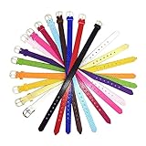 Veemoon 20stücke Teiliges Damen Armband Mit Schlangenmotiv Bunte Lederarmbänder Für Schmuckgestaltung Für Partys Und Tägliches Tragen Für Frauen