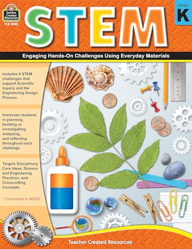 STEM: Engaging Hands-On Challenges Using Everyday Materials, Grade K from Teacher Created Resources
