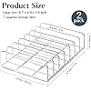 TUZAZO 2 Pack Acrylic Eyeshadow Palette Makeup Organizer - 7-Section Makeup Palette Organizer - Cosmetics Display Storage Holder for Eyeshadow Palettes Blush Contour Kits Sunglasses
