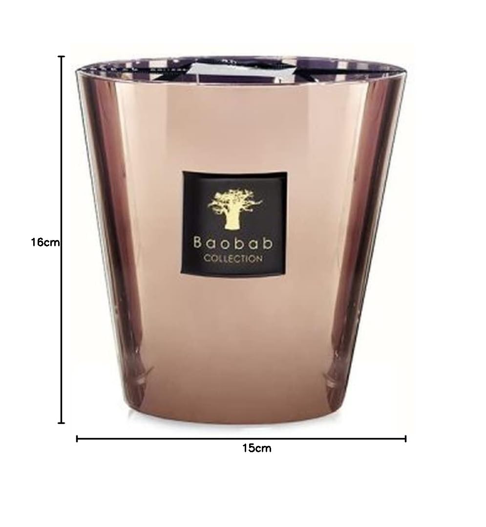 Baobab Duftkerze Les Exclusives Cyprium Max 16 mit der Duftnote Jasmin-Moschus, Brenndauer: 150 Stunden, Höhe: 16cm, MAX16CYP