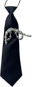 Uniform Black Ties for Janpanese Uniform Cosplay Accessory Neckwear seifuku Anime Necktie with Pearls