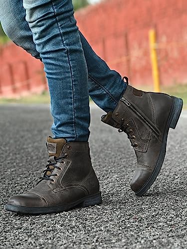 Image of MONDAIN New Trend Damaged Desgine Leather Boot for Men