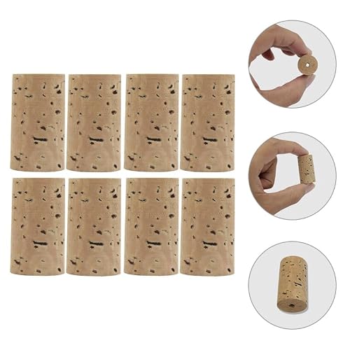 Alasum Flute Cork Plugs Replacement Small Natural Corks 1.23X0.71 Inch Flute Headjoint Corks Durable Accessories for Repair and Maintenance 8-Pack
