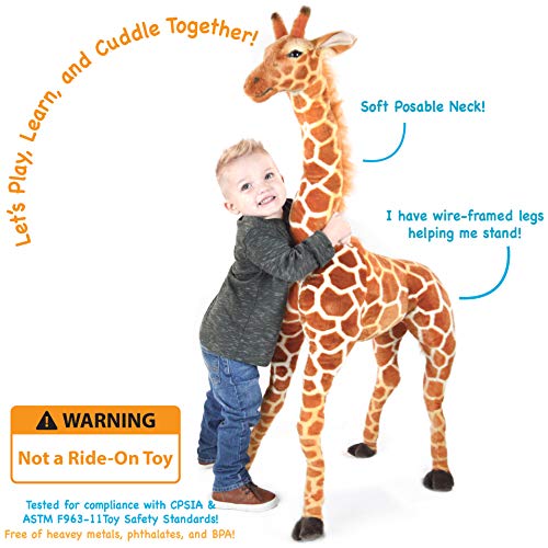 Viahart Jani The Savannah Giraffe - 52 Inch Giant Stuffed Animal Jumbo Plush - By Tiger Tale Toys #TOP3