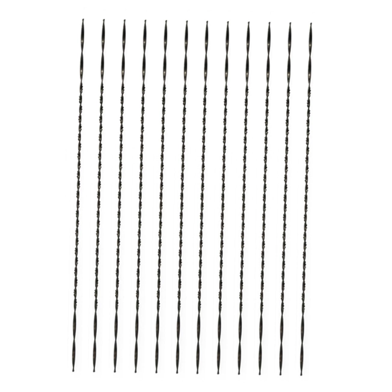 jojofuny 12pcs Spiral Scroll Saw Blades U-Shank Jigsaw Blades High Hardness Strength Quick Cutting Portable for DIY Projects