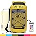 Boncas Waterproof Backpack, 20L Dry Bag with Waterproof Phone Pounch, Roll Top Bag Dry Sack Waterproof Dry Bag Perfect for Kayaking, Fishing, Rafting-Yellow
