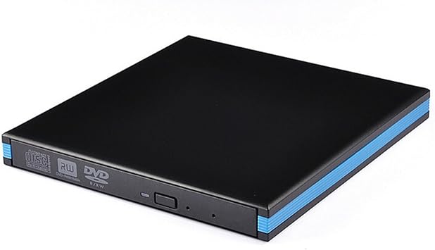 Blu-ray Burner Player USB 3.0 CD DVD External Blu-ray Drive Writer Reader Fast and Convenient Black