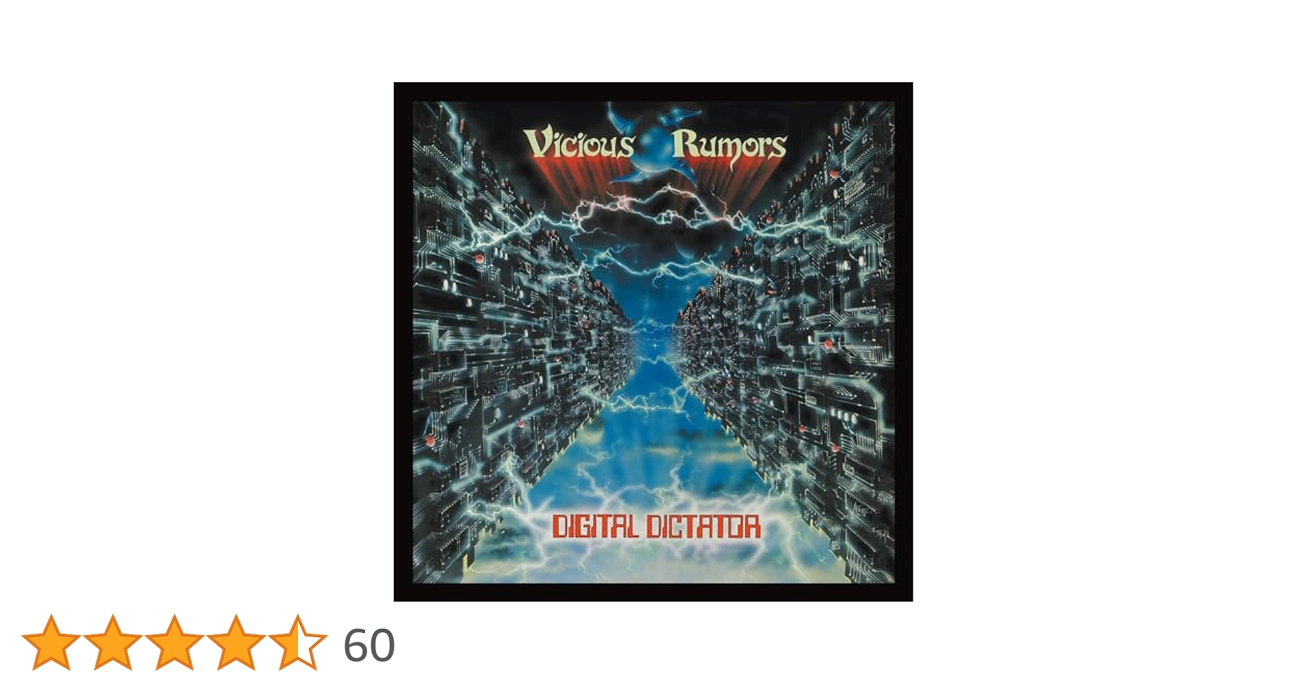 洋楽 VICIOUS RUMORS / DIGITAL DICTATOR LP VICIOUS RUMORS - Digital Dictator LP (Transparent Red Vinyl