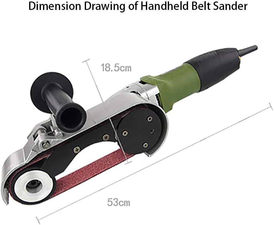 ATO Electric Handheld Belt Sander, 24 x 1.6 Inch Handheld Belt Sander, 240V, 3.3A, Used in Sanding,Drawing,Polishing
