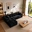 Black, Left Facing Chaise 96