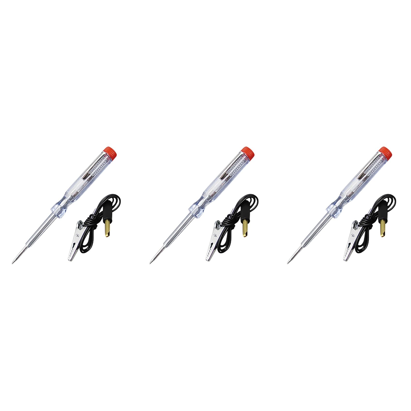 Hfgdnchva Light 3X 6V 12V 24V Dc Probe System Test Probe Lamp Auto Car Circuit Tester Lamp Voltage Test Pen Detector