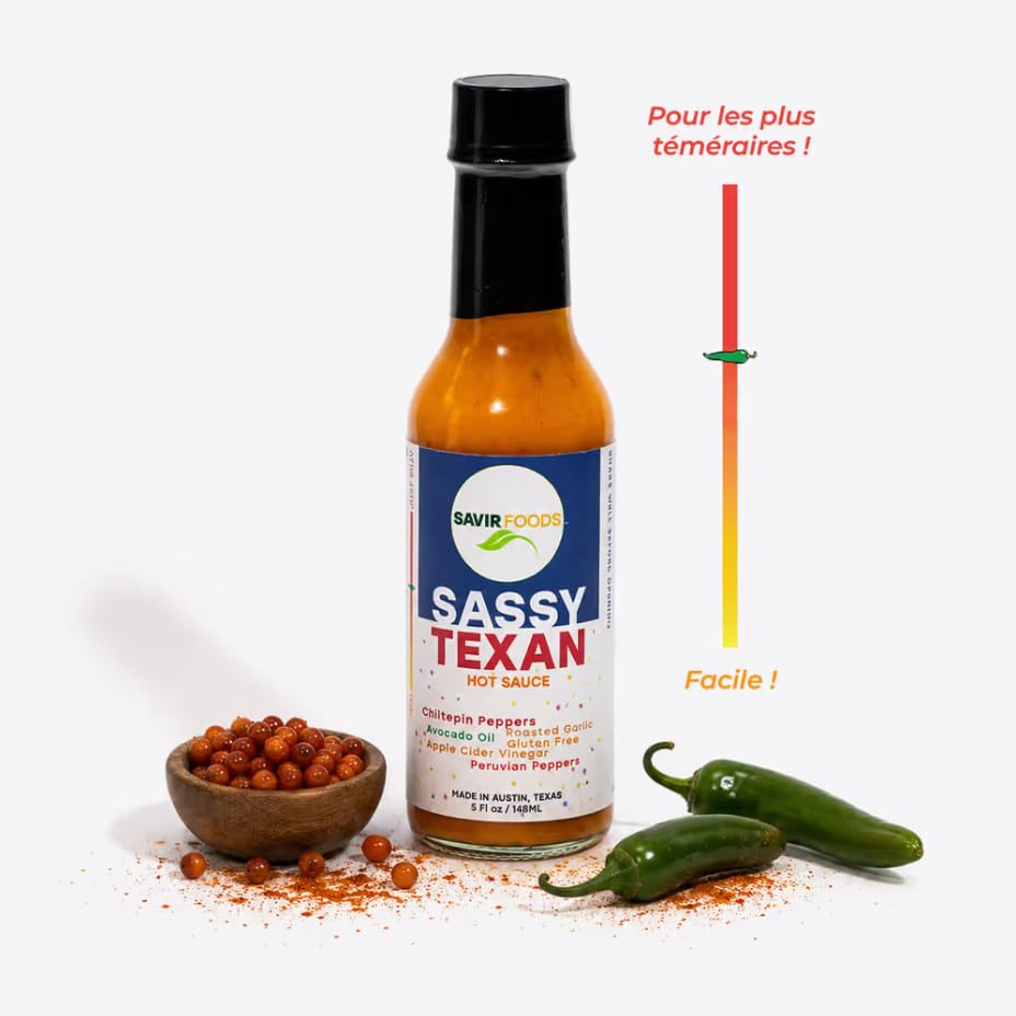 Savir Foods Pack 3 sauces piquantes - Sassy Texan/Arbol Serrano/Elotes Loco