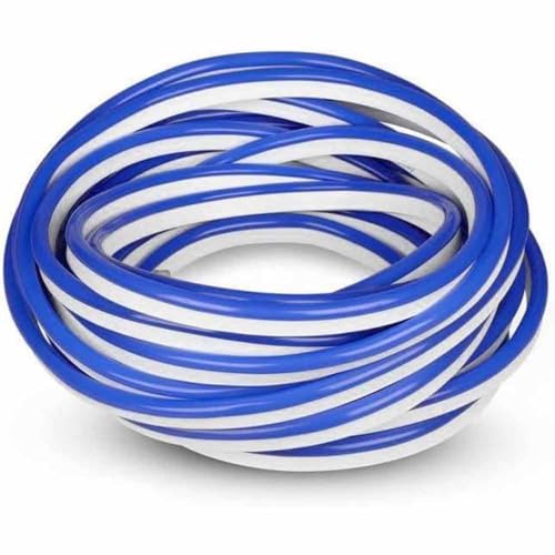 Vetrineinrete® Strip led neon flex striscia curvabile modellabile 600 led decorativa 5 metri luce rossa celeste blu gialla verde fucsia ip65 waterproof (Luce Blu) A57