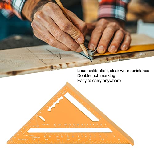 Escuadra triangular de aluminio de 7 pulgadas para carpintería miniatura 7