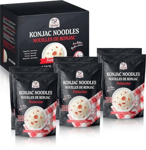52USA Konjac Shirataki Noodle, Fettuccine, Low Carb Pasta 52.8 Oz (1500 g), Keto and Paleo Friendly,...