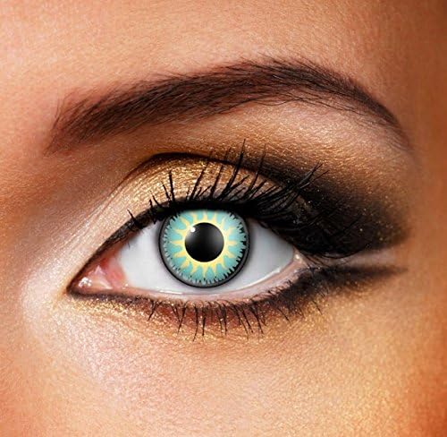 Color Perfections Eyefusion Glamour Aqua Eye Contact Lenses -Without Power
