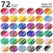 72 Colors Acrylic Paint Pens, 36 Pack Dual Tip Acrylic Paint Pens Markers for Rock Painting, Wood, Stone, Canvas, Ceramic, Glass Surfaces, DIY Crafting & Art Supplies
