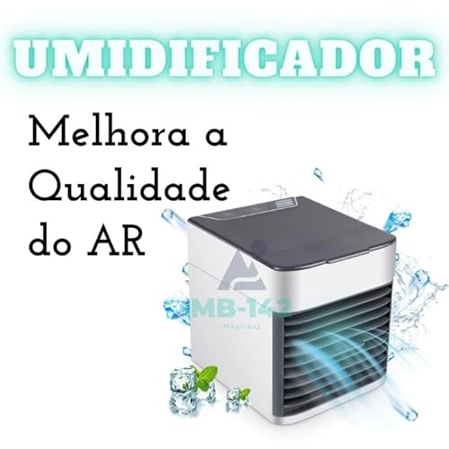 Mini ar condicionado refrigerador portátil USB climatizador mesa escritório