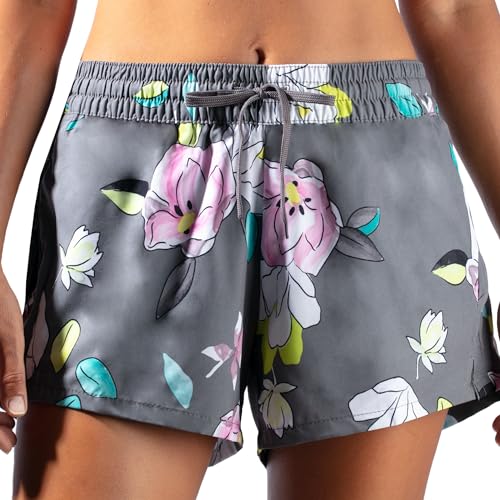 Short de natación elástico UPF 50+ para mujer ideal para deporte acuático y surf