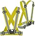 BriteVio High Visibility Reflective Safety Vest - Must Have for Runners, Cycling, Walking and Bikers (S/M/L)