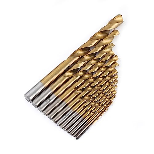 Ti Coated HSS Drill Bit Set with Case, Metal Cutting Kit, 99 Pcs Spiral Drill for Stainless Steel, Aluminum, Ti Alloy, Ideal for Professionals and DIYers