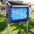 Solar Bug Zapper Outdoor Waterproof, 4500V Rechargeable Mosquito Zapper with Solar Panel Sensor, Auto ON/Off, 10ft Extension Cord & Solar Powered Bug Zapper, Cordless Insect Zap for Patio Yard Garden