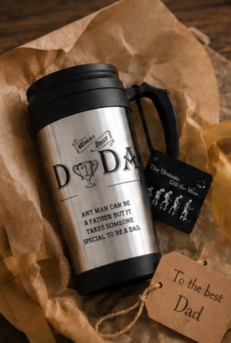 Arora 8836 World's Best Dad Travel Mug, Stainless Steel - Image 5