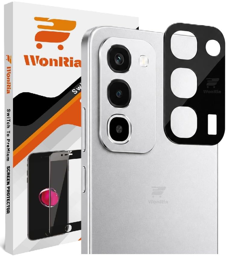 Image of WonRia Pack 1- Back Camera Glass Protector Realme P4R 5G Camera Lens Protector Guard [3D Premium] - Black