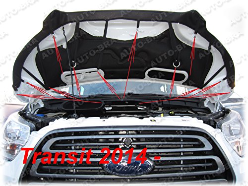 Hood Bra Front End Nose Mask Compatible With Ford Transit Fourth Generation Since 2013 Bonnet Bra Stoneguard Protector Tuning #TOP4