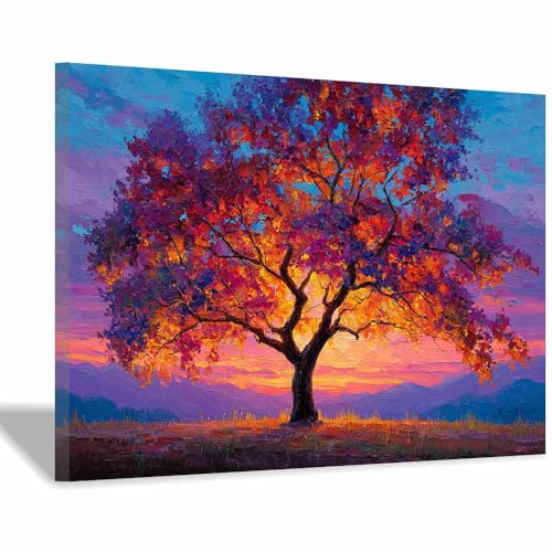 Tableau salon arbre de vie grand format 70x100 impression sur toile