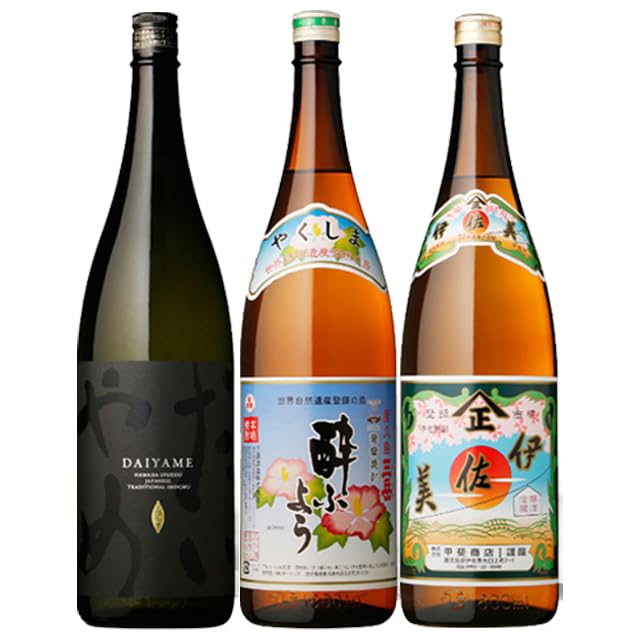 Amazon.co.jp: プレミアム伊佐美・三岳酔ふよう・だいやめ 25度