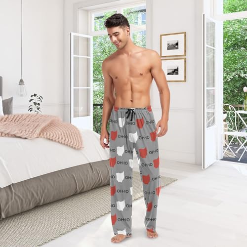Mens Pajama Pants Lounge Pants Soft Long Sleep Pants Men Pajama Bottoms with Pockets 7