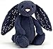 Jellycat Stardust Bunny Plüschtier, mittelgroß, Marineblau