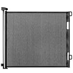 IDEA CASA Retractable Baby Gate for Stairs 33.8"x71" - Dog Gate & Barrier Indoor Stairs Baby Gate - Extra Wide Pet Gate for Indoor Child Safety Gate Drilling Required